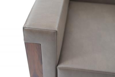 Pair of Contemporary Extra Large Custom Cube Shaped Armchairs