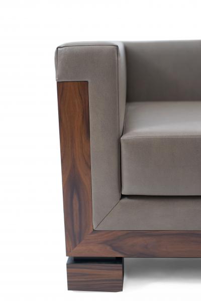 Pair of Contemporary Extra Large Custom Cube Shaped Armchairs