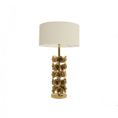 Pair of Contemporary Italian Brass Table Lamps