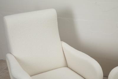 Pair of Contemporary Italian Zanuso Style Armchairs