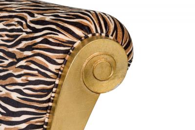 Pair of Contemporary Style Zebra Print Arm Chairs