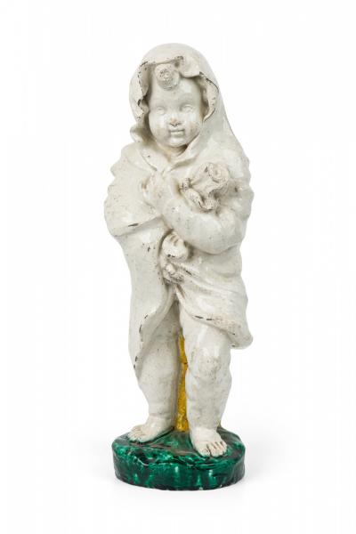 Pair of Continental 19th Century Majolica Figures