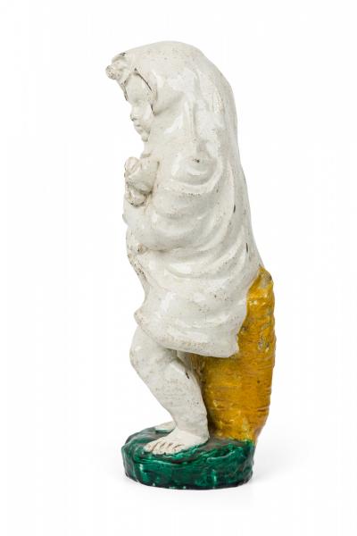 Pair of Continental 19th Century Majolica Figures