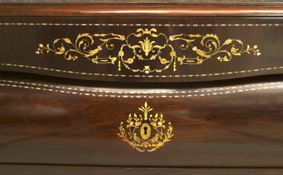 Pair of Continental Spanish Bombe Shaped Commodes