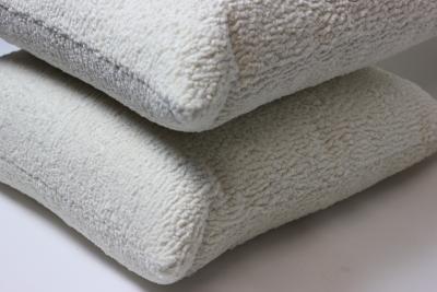 Pair of Cream Color Sherpa Pillows 2021 United States