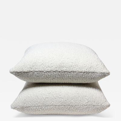 Pair of Cream Color Sherpa Pillows 2021 United States