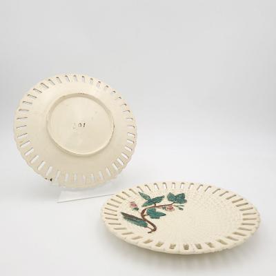 Pair of Creamware Plates Germany circa 1830