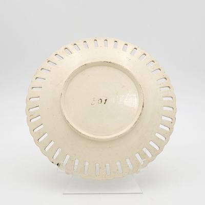 Pair of Creamware Plates Germany circa 1830