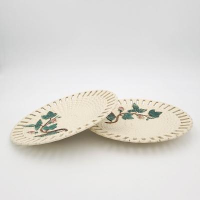Pair of Creamware Plates Germany circa 1830