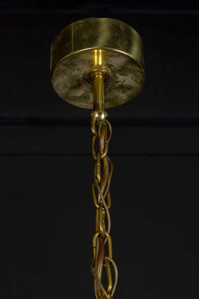 Pair of Crystal Rod and Brass Chandelier or Lantern by Gaetano Sciolari 1960s