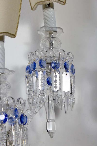 Pair of Crystal Sconces France 1930s