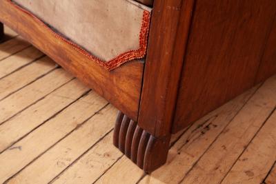 Pair of Cubist Club Chairs in Leather and Hide 1920s