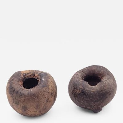 Pair of Curious Seed Pods Used for Storage Possibly SE Asia 19th Century