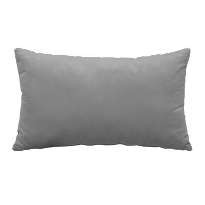 Pair of Cushions With Contemporary Jungle Print Grey Velvet and Cotton