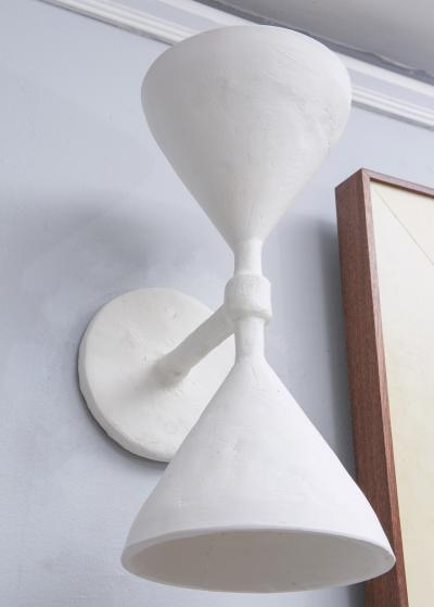 Pair of Custom Double Gaston Plaster Sconces