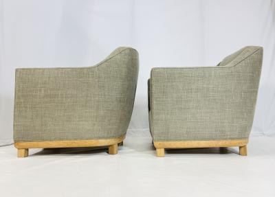 Pair of Custom Lounge Chairs Made in USA Circa 1960s
