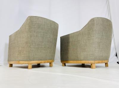 Pair of Custom Lounge Chairs Made in USA Circa 1960s