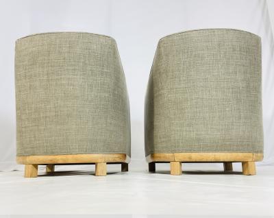 Pair of Custom Lounge Chairs Made in USA Circa 1960s