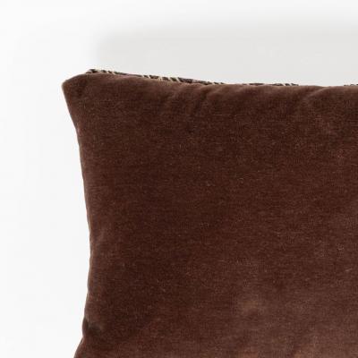 Pair of Custom Lumbar Cushions from Vintage African Kuba Cloth