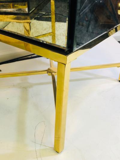 Pair of Custom Made Mirrored Night Stands