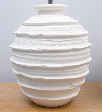 Pair of Custom Plaster Abby Table Lamps