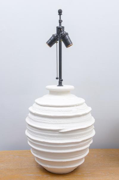 Pair of Custom Plaster Abby Table Lamps