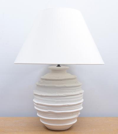 Pair of Custom Plaster Abby Table Lamps