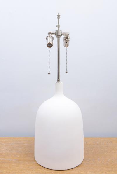 Pair of Custom Plaster Delphine Lamps