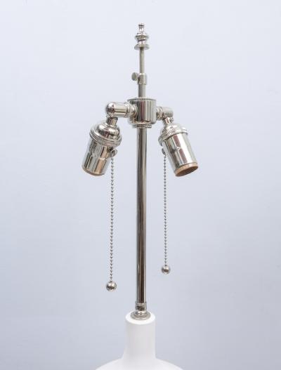 Pair of Custom Plaster Delphine Lamps