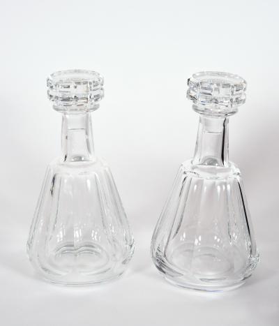 Pair of Cut Crystal Drinks Baccarat Decanters