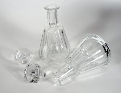 Pair of Cut Crystal Drinks Baccarat Decanters