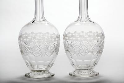 Pair of Cut Glass Decanters