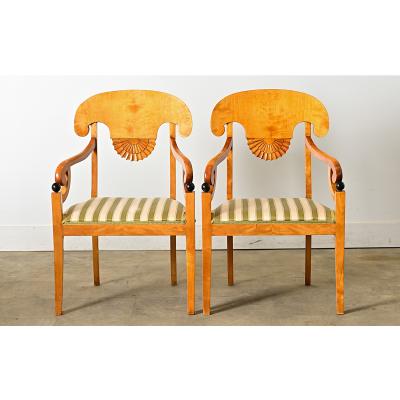 Pair of Danish Biedermeier Armchairs