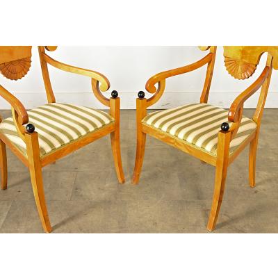 Pair of Danish Biedermeier Armchairs