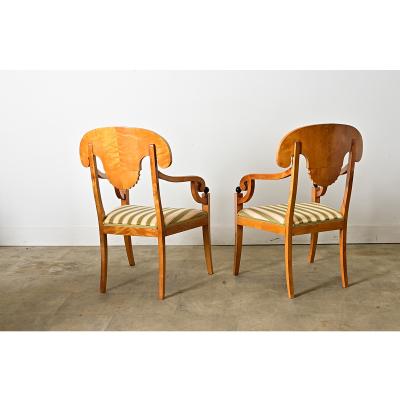 Pair of Danish Biedermeier Armchairs