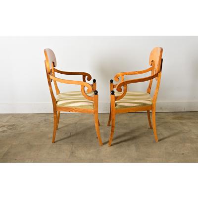 Pair of Danish Biedermeier Armchairs