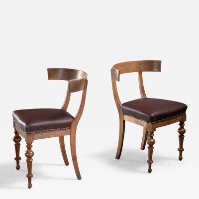 Pair of Danish Klismos chairs