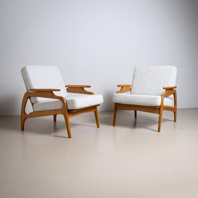Pair of Danish Lounge Chairs 1950s