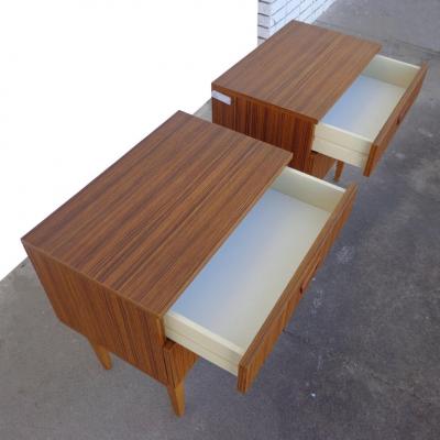 Pair of Danish Mid Century Teak Night Stands