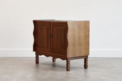 Pair of Danish Oak Cabinets Attributed to Henning Kj rnulf Denmark c 1960s