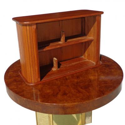 Pair of Danish Tambour Wall Units