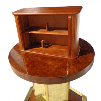 Pair of Danish Tambour Wall Units