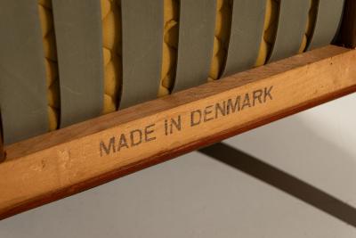 Pair of Danish Vintage Lounge Chairs in Olive Green 1960s