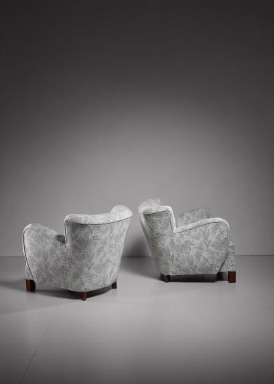 Pair of Danish lounge chairs 1940s