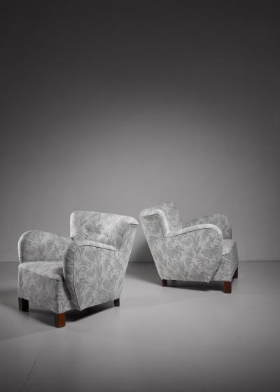 Pair of Danish lounge chairs 1940s