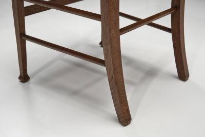 Pair of Decorative Chairs with Rush Seats Europe First half of the 20th Century