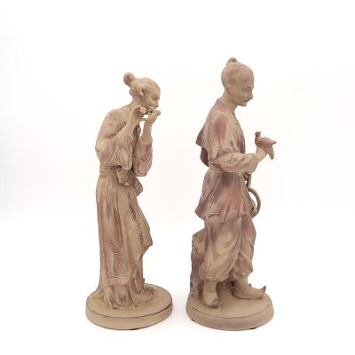 Pair of Decorative Chinoiserie Figures circa 1940