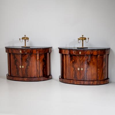 Pair of Demi Lune Charles X Sideboards France circa 1830