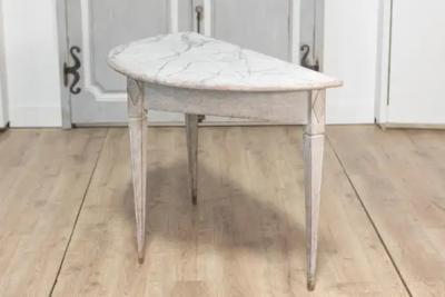 Pair of Demi Lune Console Tables Circa 1840
