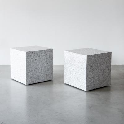 Pair of Dixon side tables Designed and made by Andy Messenger
